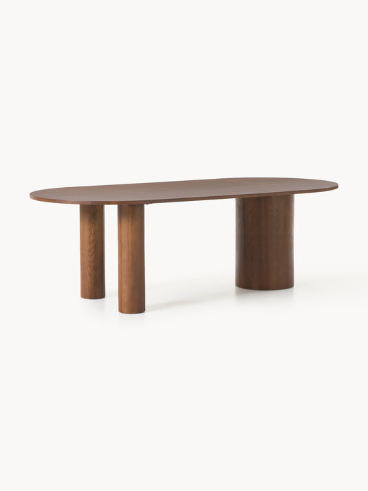 Dunia Oval Dining Table in Oak, Available in Various Sizes