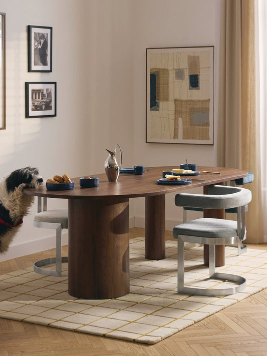 Dunia Oval Dining Table in Oak, Available in Various Sizes