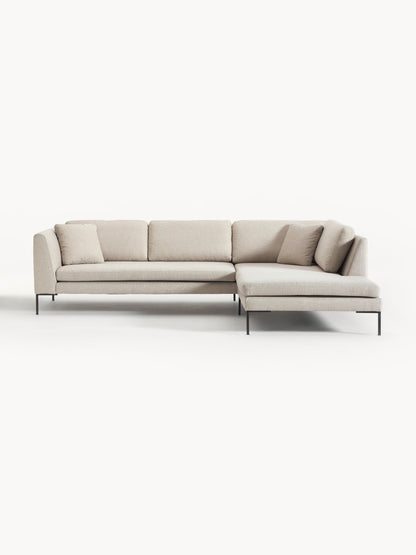 Emma Corner Couch on Metal Legs