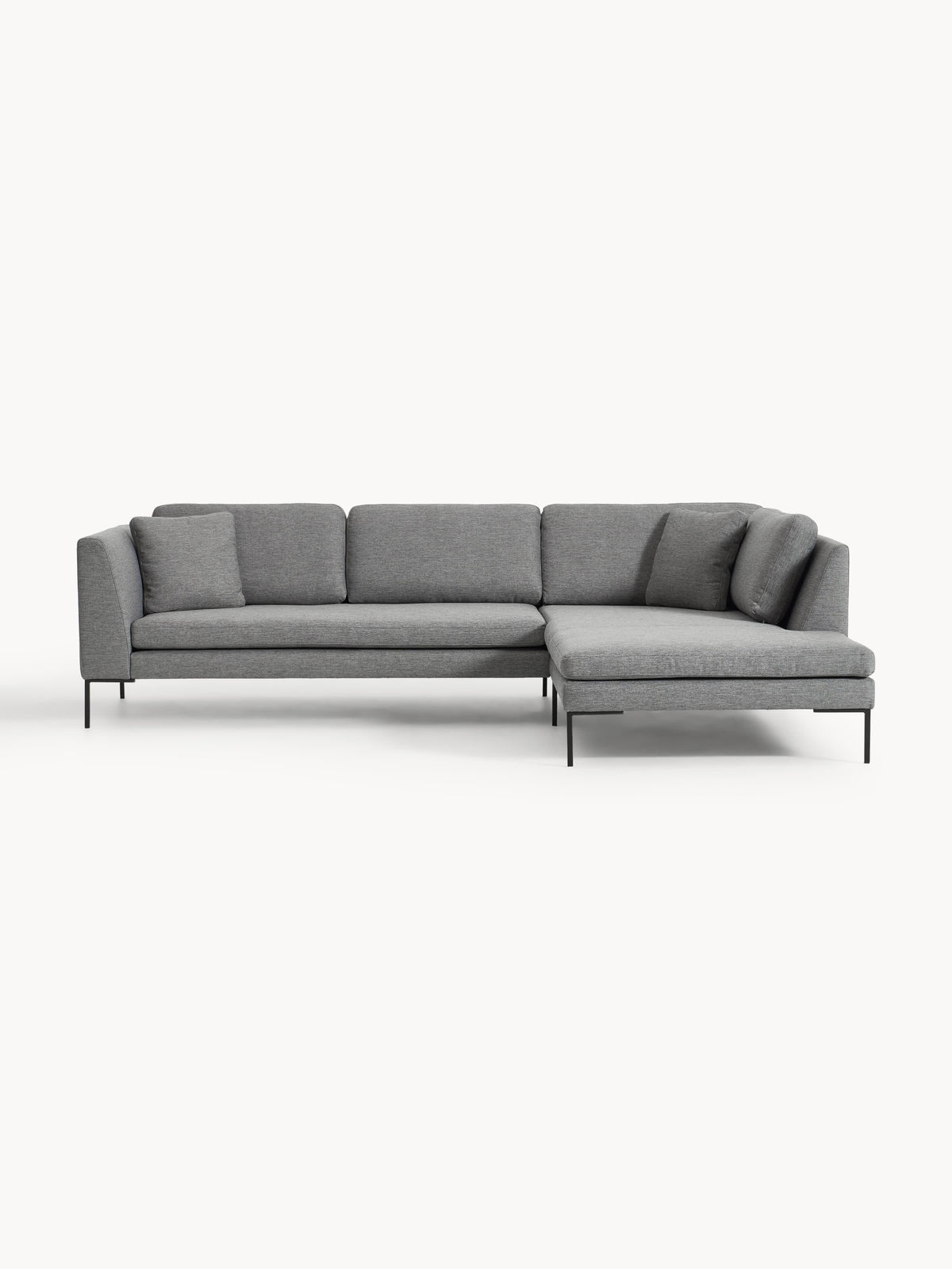 Emma Corner Couch on Metal Legs
