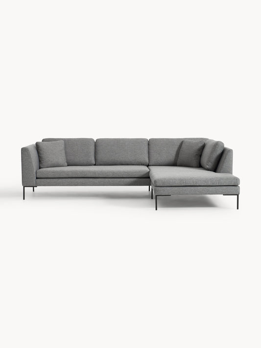 Emma Corner Couch on Metal Legs