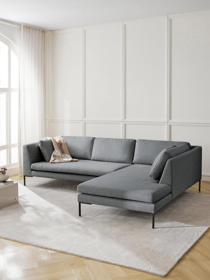 Emma Corner Couch on Metal Legs