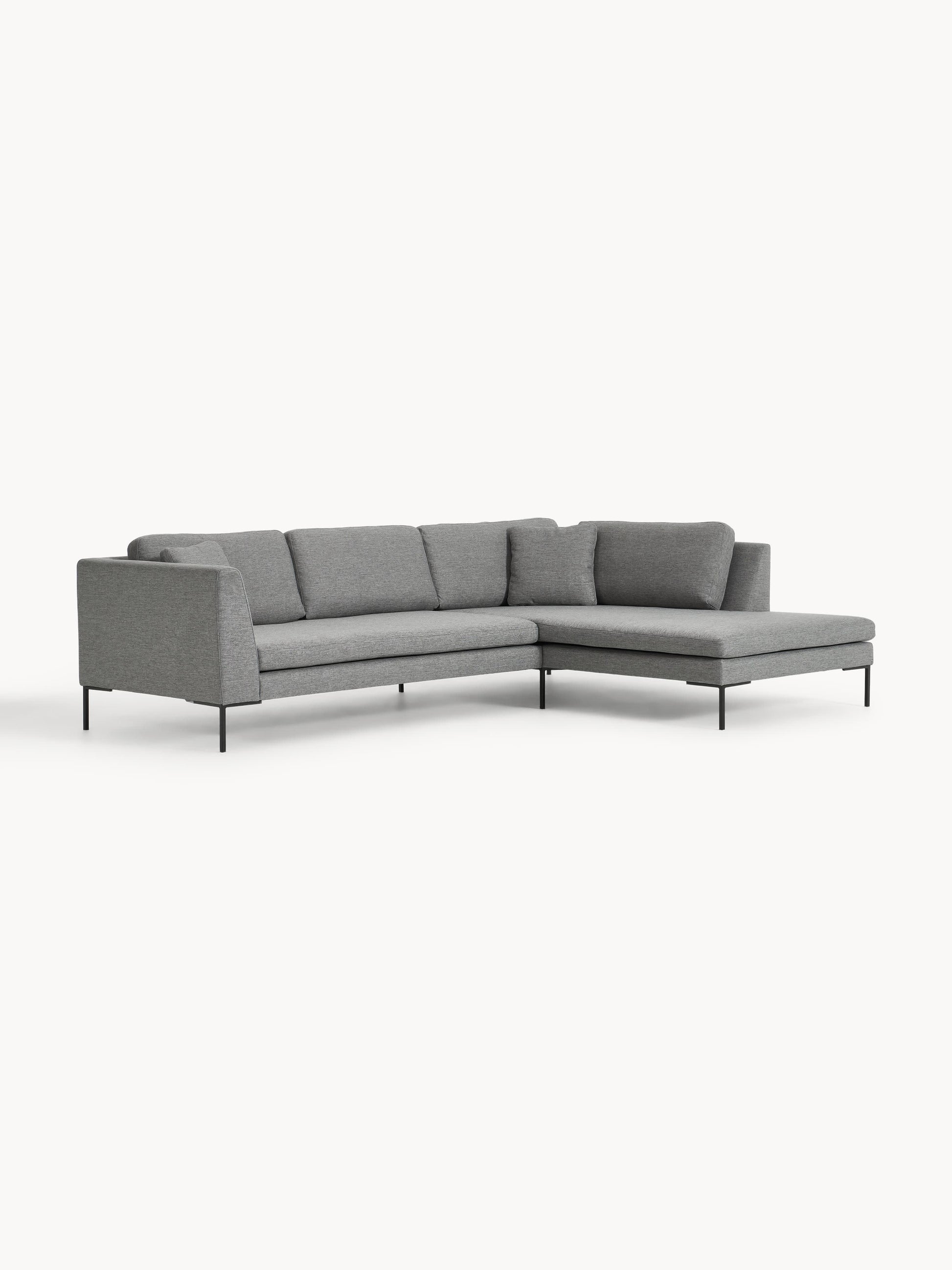 Emma Corner Couch on Metal Legs