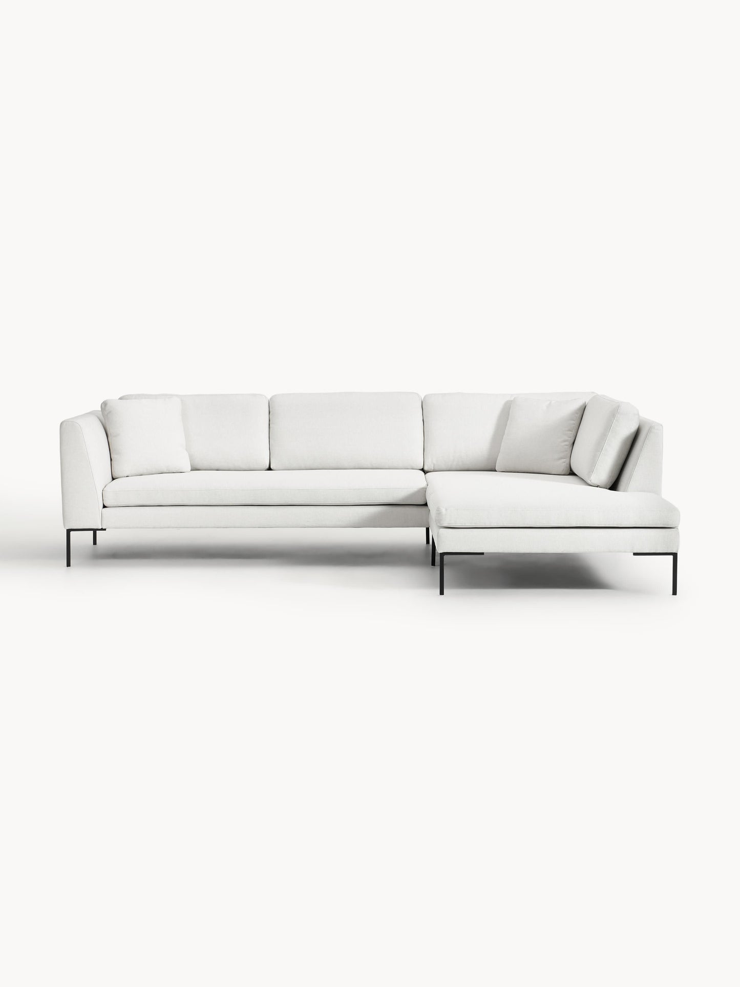 Emma Corner Couch on Metal Legs