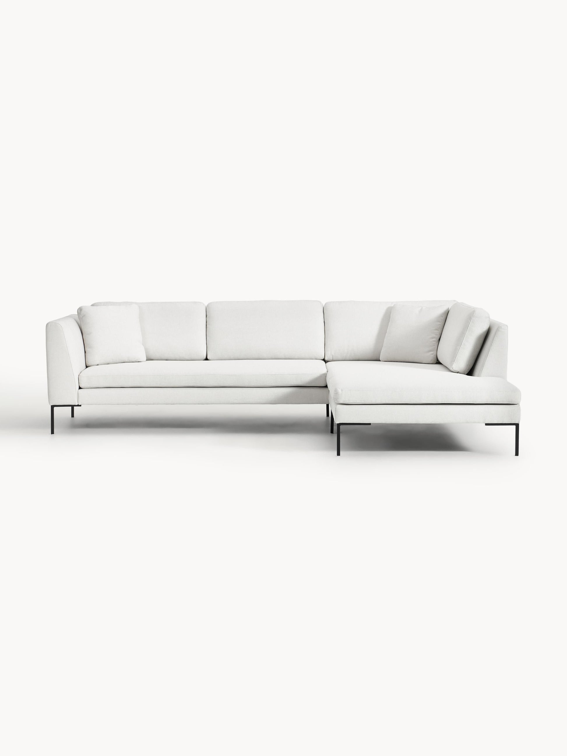 Emma Corner Couch on Metal Legs