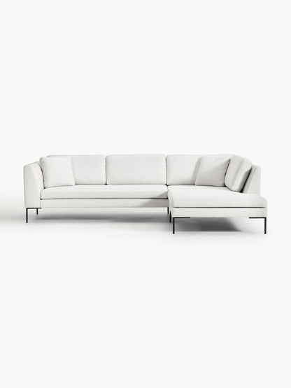 Emma Corner Couch on Metal Legs
