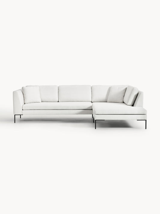 Emma Corner Couch on Metal Legs