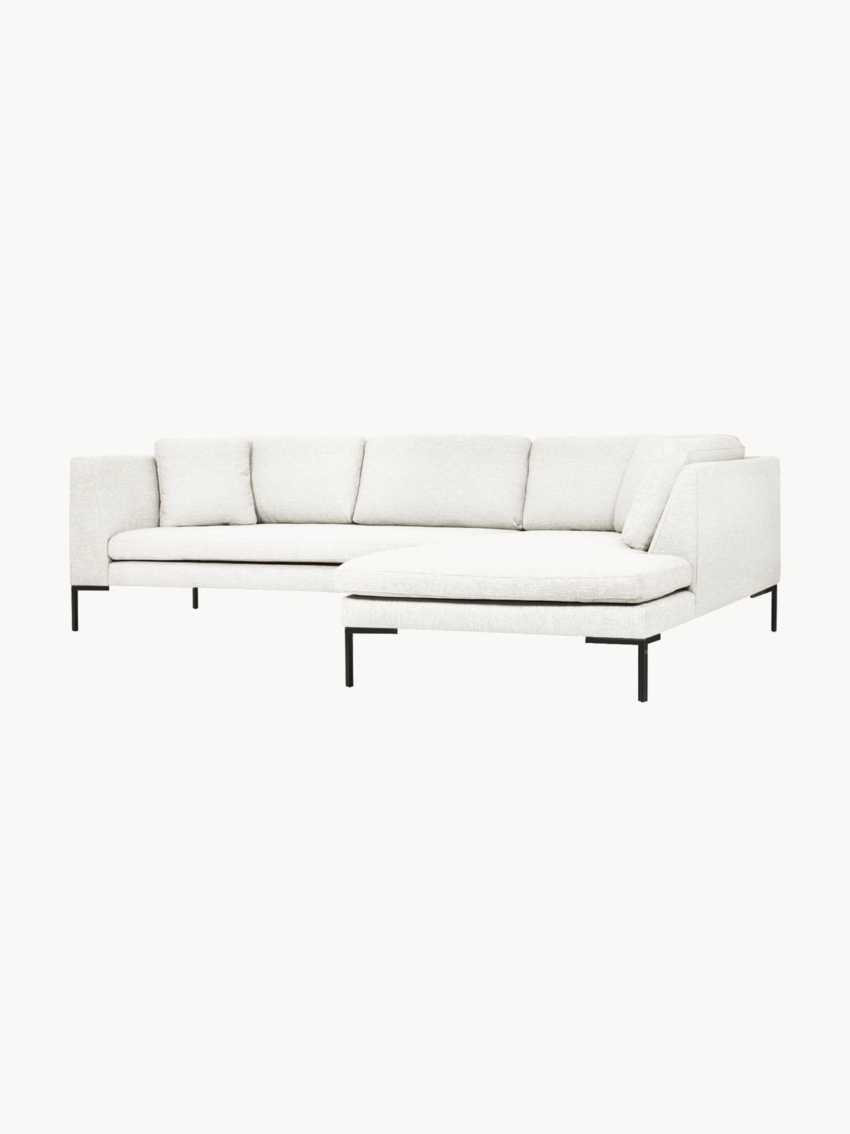 Emma Corner Couch on Metal Legs