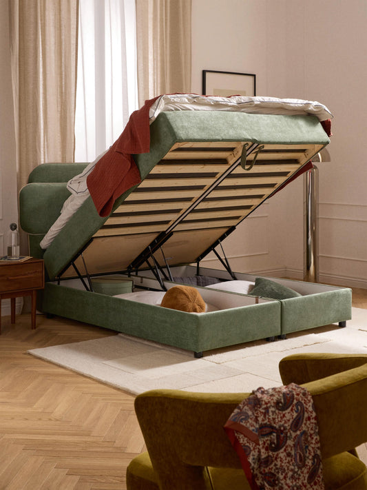 Enrica Storage Bed, Box Spring