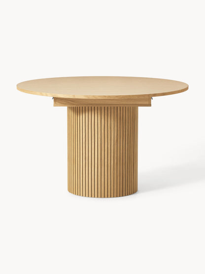 Filo Extending Dining Table with Grooved Texture, 120 - 160 x 75 cm