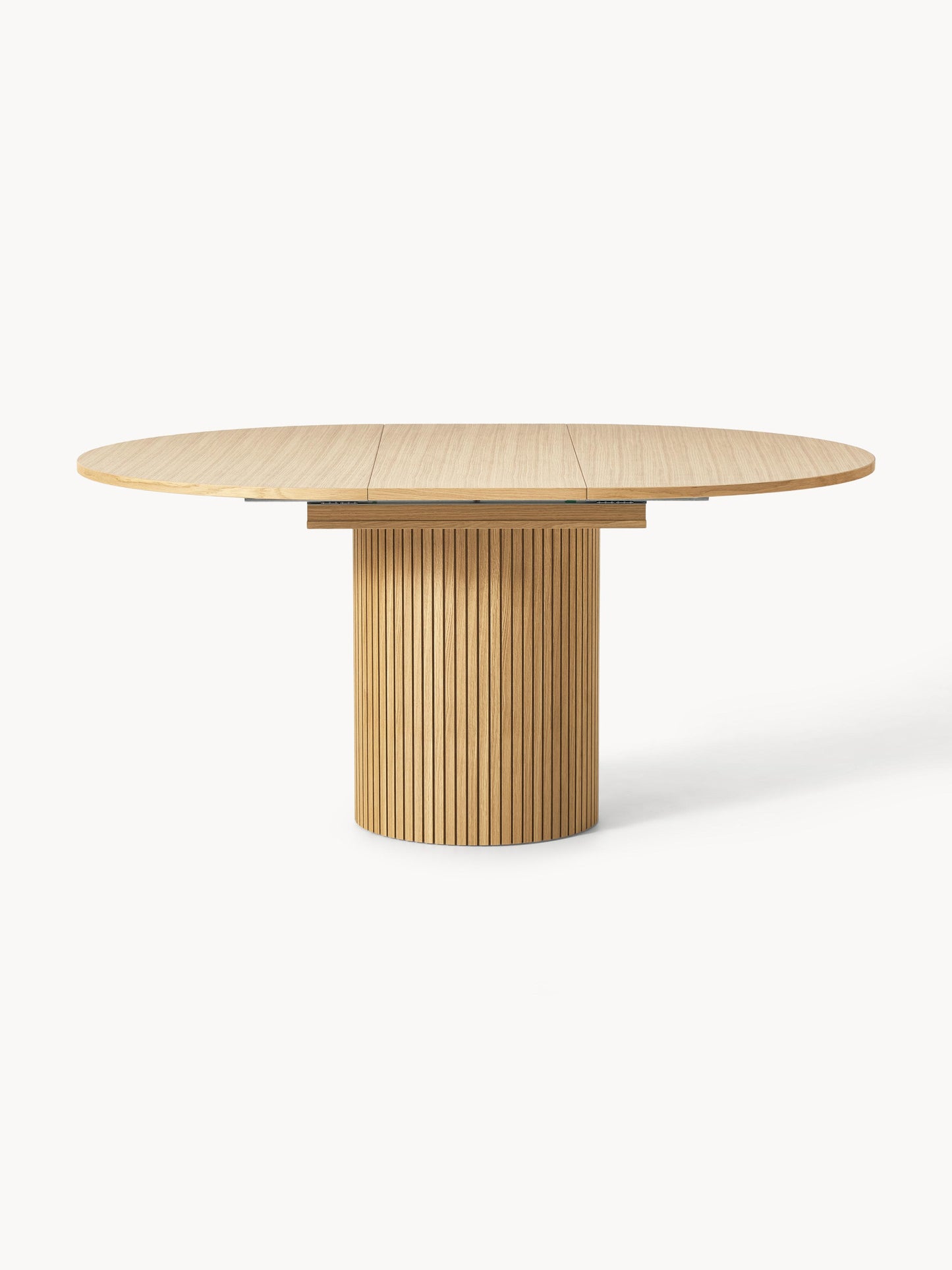 Filo Extending Dining Table with Grooved Texture, 120 - 160 x 75 cm