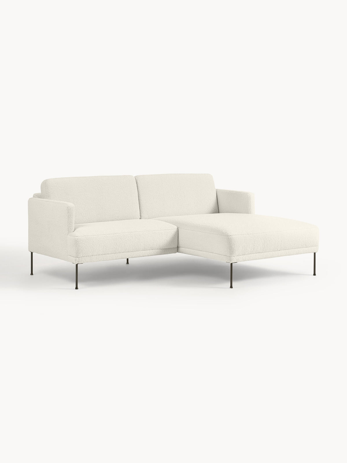 Fluente Small Corner Settee in Teddy Fabric