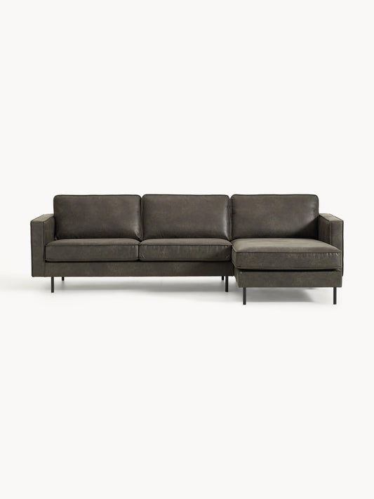 Hunter Corner Sofa in Leather (3-Seater)