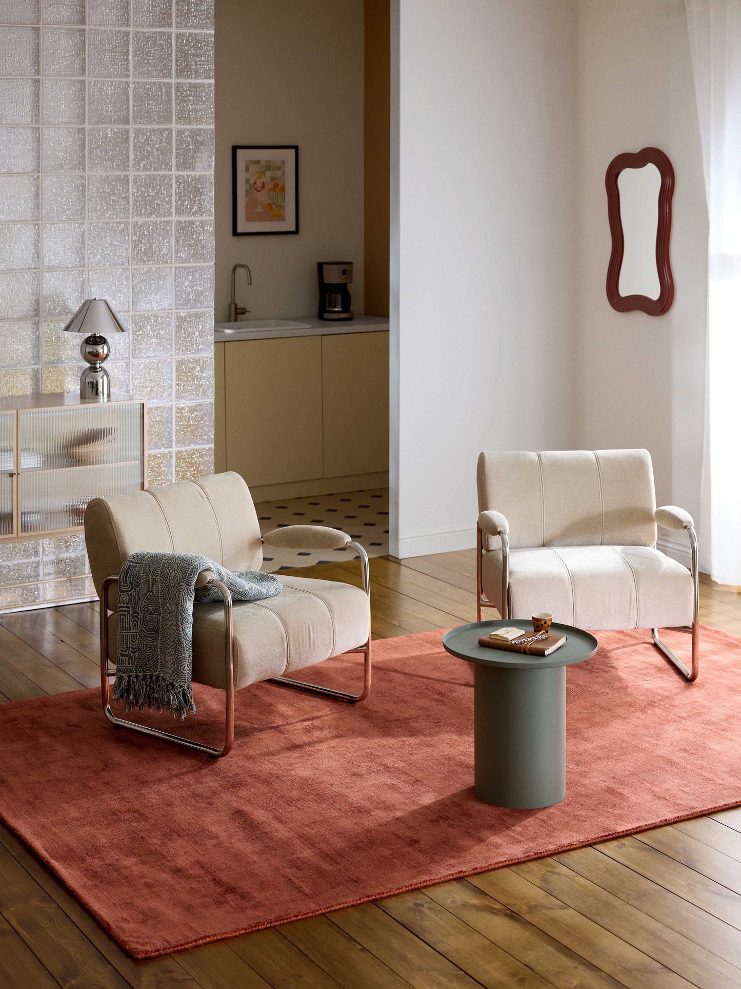 Jane Rug, Viscose, Hand-Woven