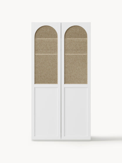 Jeanne Modular Wardrobe with Hinged Doors, in Various Sizes, 100 cm Wide