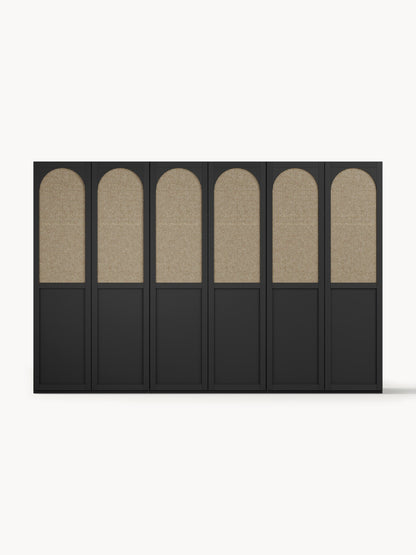 Jeanne Modular Wardrobe with Hinged Doors, in Various Sizes, 300 cm Wide