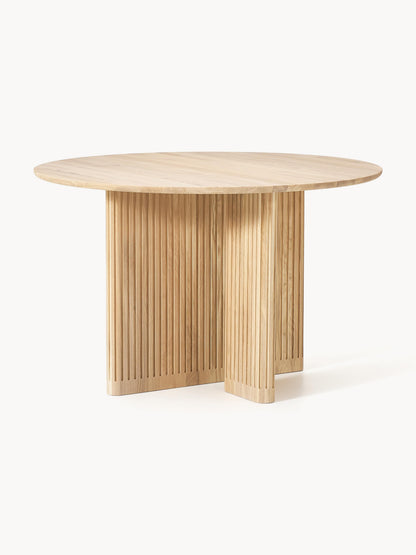 Jolka Round Dining Table in Oak, Measuring Ø 120 cm