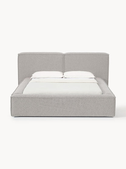 Lennon Bed in Bouclé, Upholstered