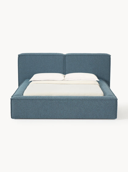 Lennon Bed in Bouclé, Upholstered