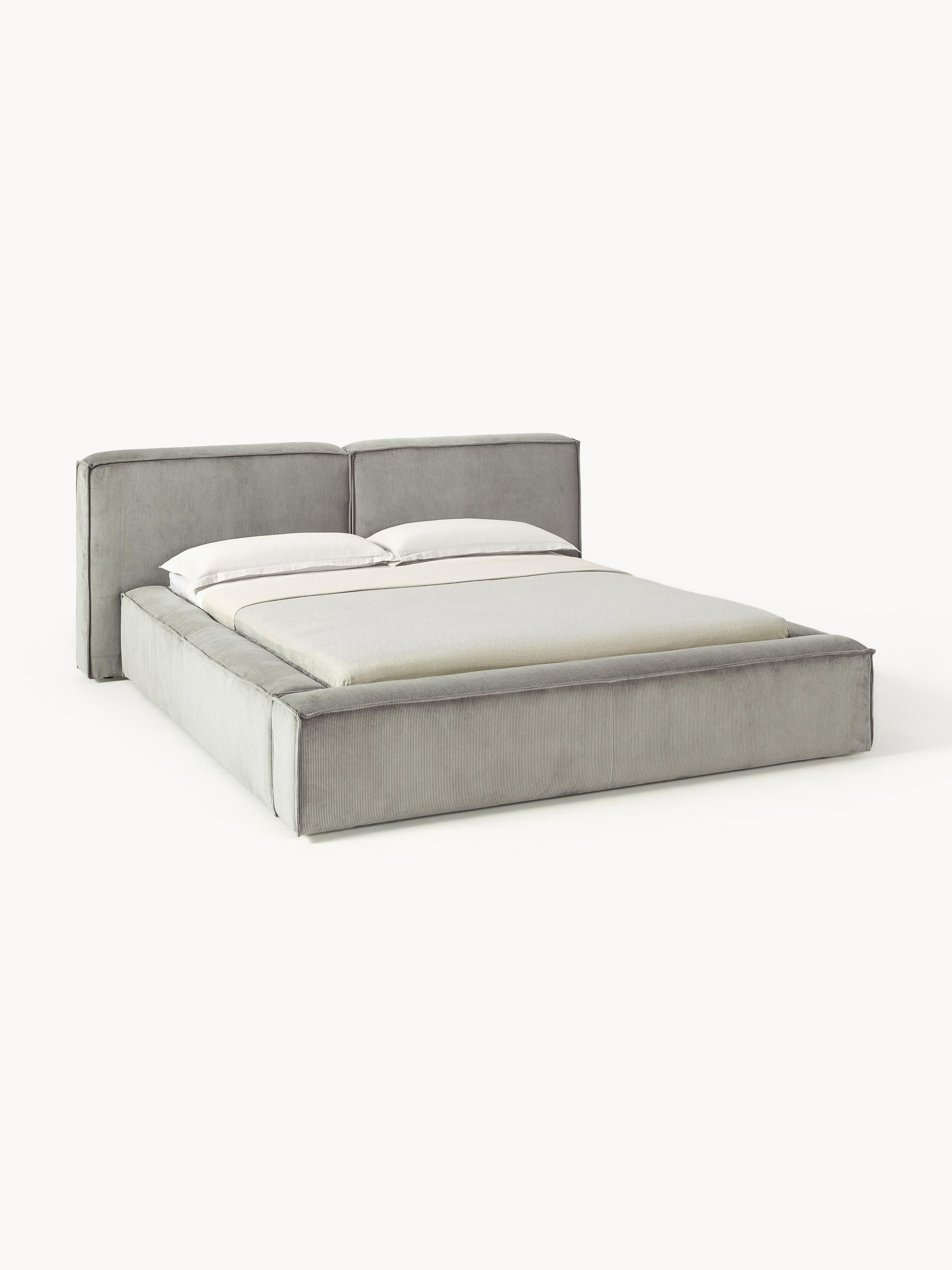Lennon Bed in Corduroy, Upholstered