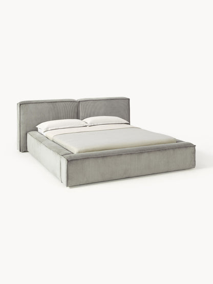 Lennon Bed in Corduroy, Upholstered