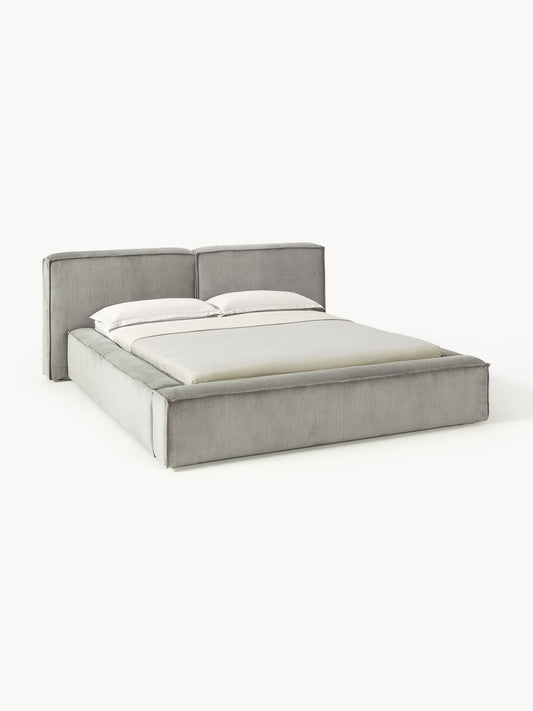 Lennon Bed in Corduroy, Upholstered