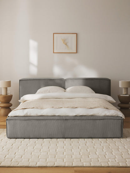 Lennon Bed in Corduroy, Upholstered