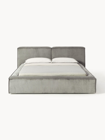 Lennon Bed in Corduroy, Upholstered