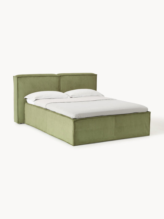 Lennon Box Spring Bed Frame, Corduroy