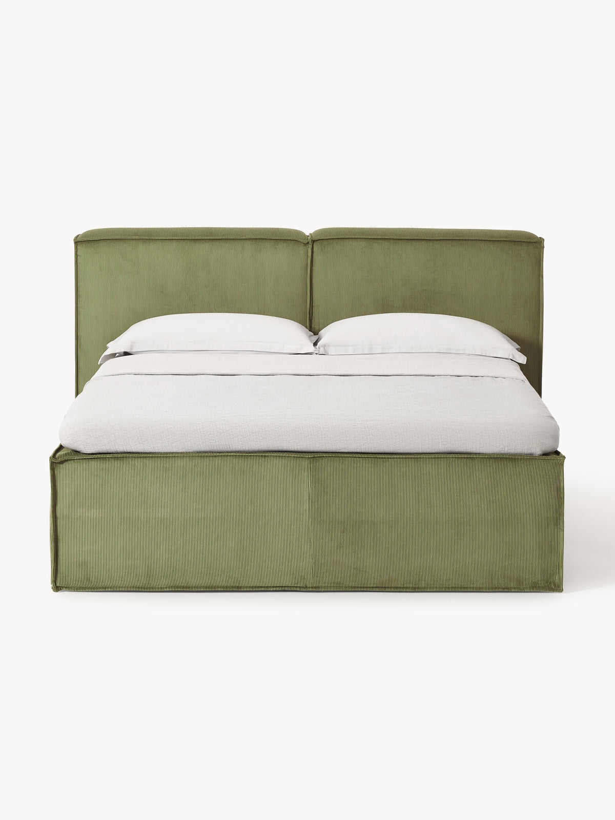 Lennon Box Spring Bed Frame, Corduroy