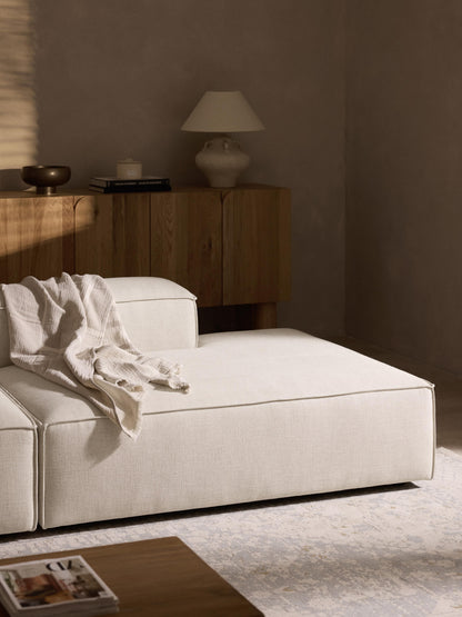 Lennon Linen Blend Ottoman Unit