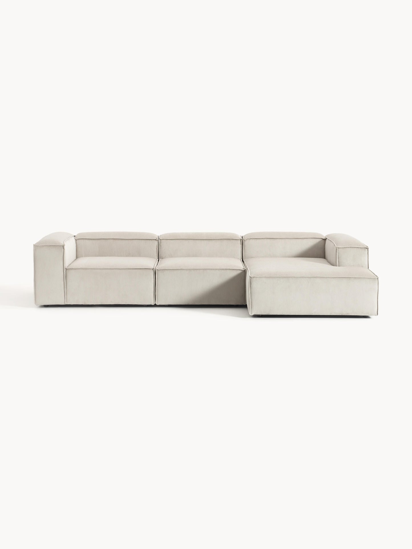 Lennon Modular Corduroy Corner Sofa (4-Seater)