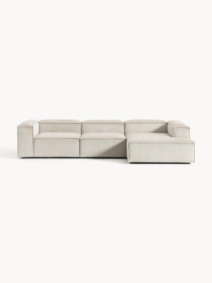 Lennon Modular Corduroy Corner Sofa (4-Seater)