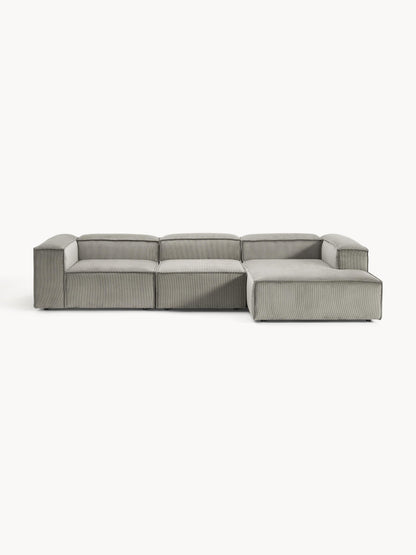 Lennon Modular Corduroy Corner Sofa (4-Seater)