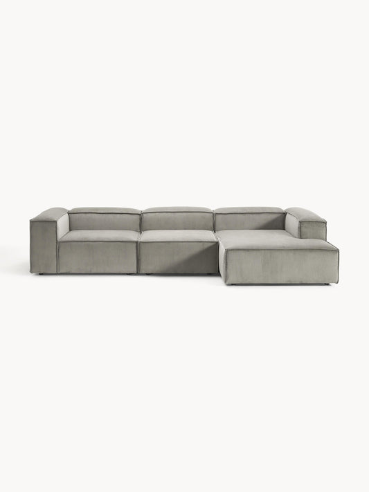 Lennon Modular Corduroy Corner Sofa (4-Seater)