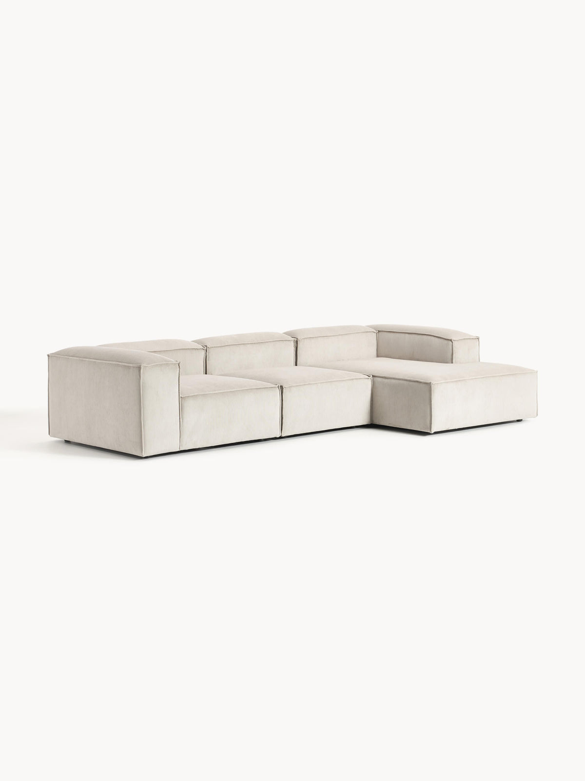 Lennon Modular Corduroy Corner Sofa (4-Seater)