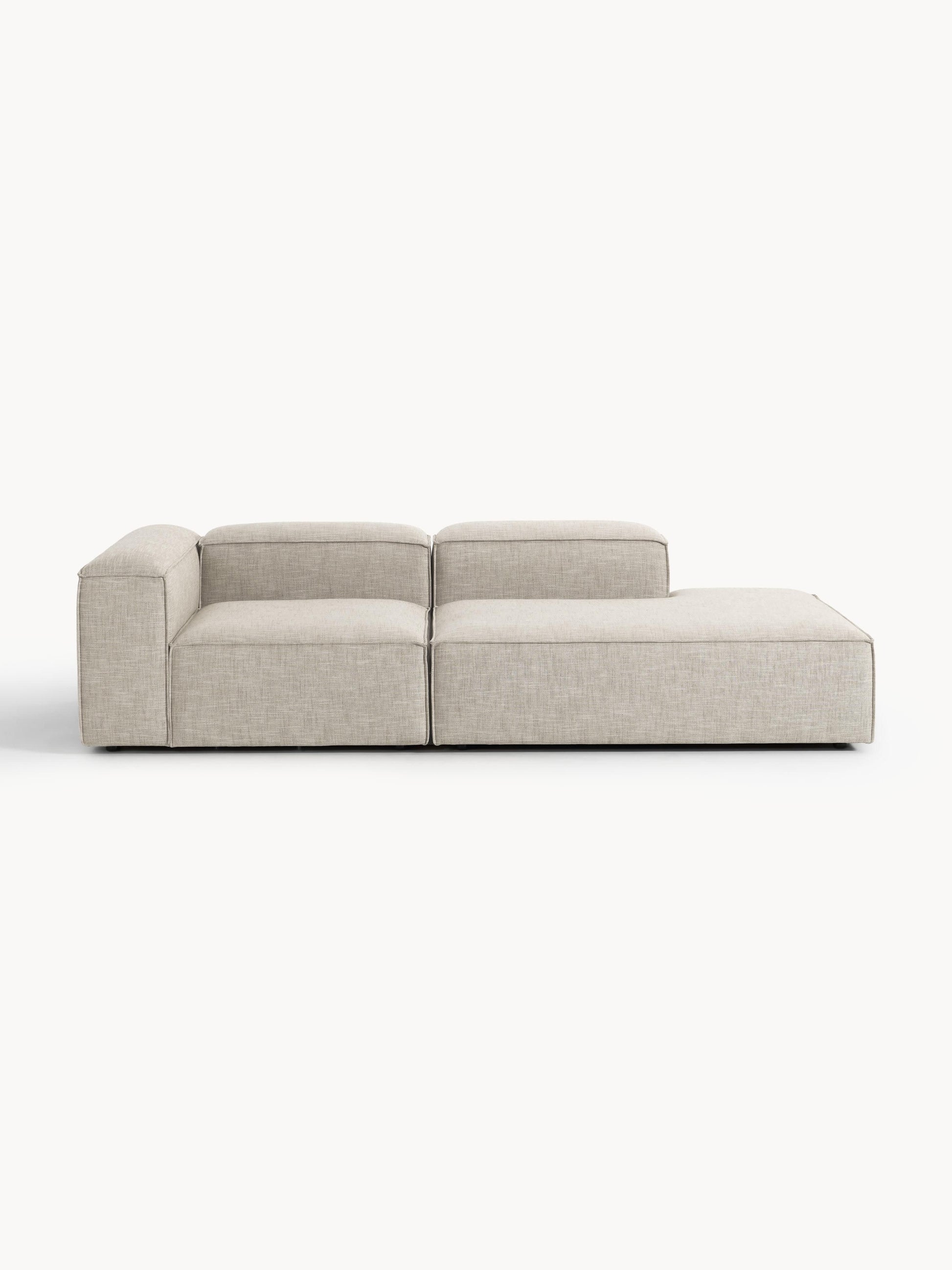 Lennon Modular Ottoman, Linen Blend