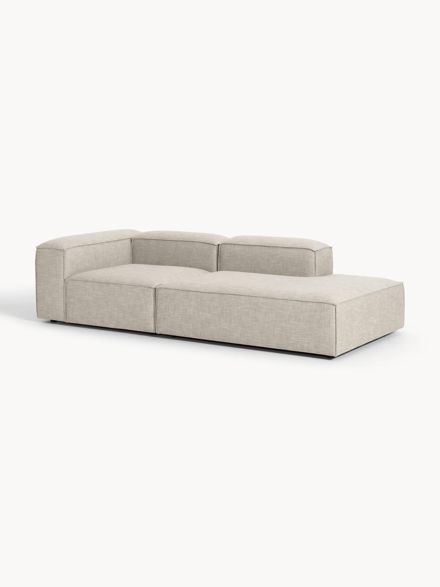 Lennon Modular Ottoman, Linen Blend