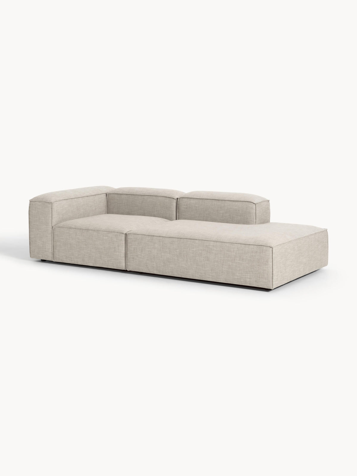 Lennon Modular Ottoman, Linen Blend