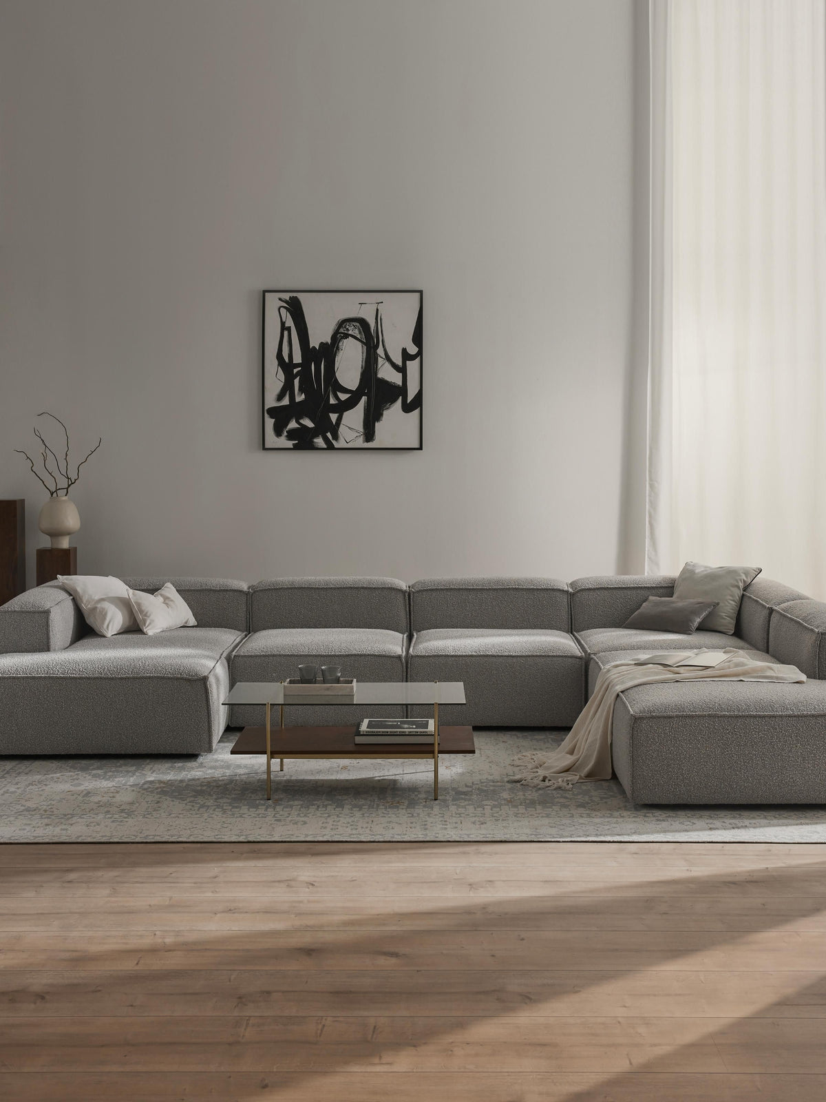 Lennon Modular XL Sofa, Bouclé