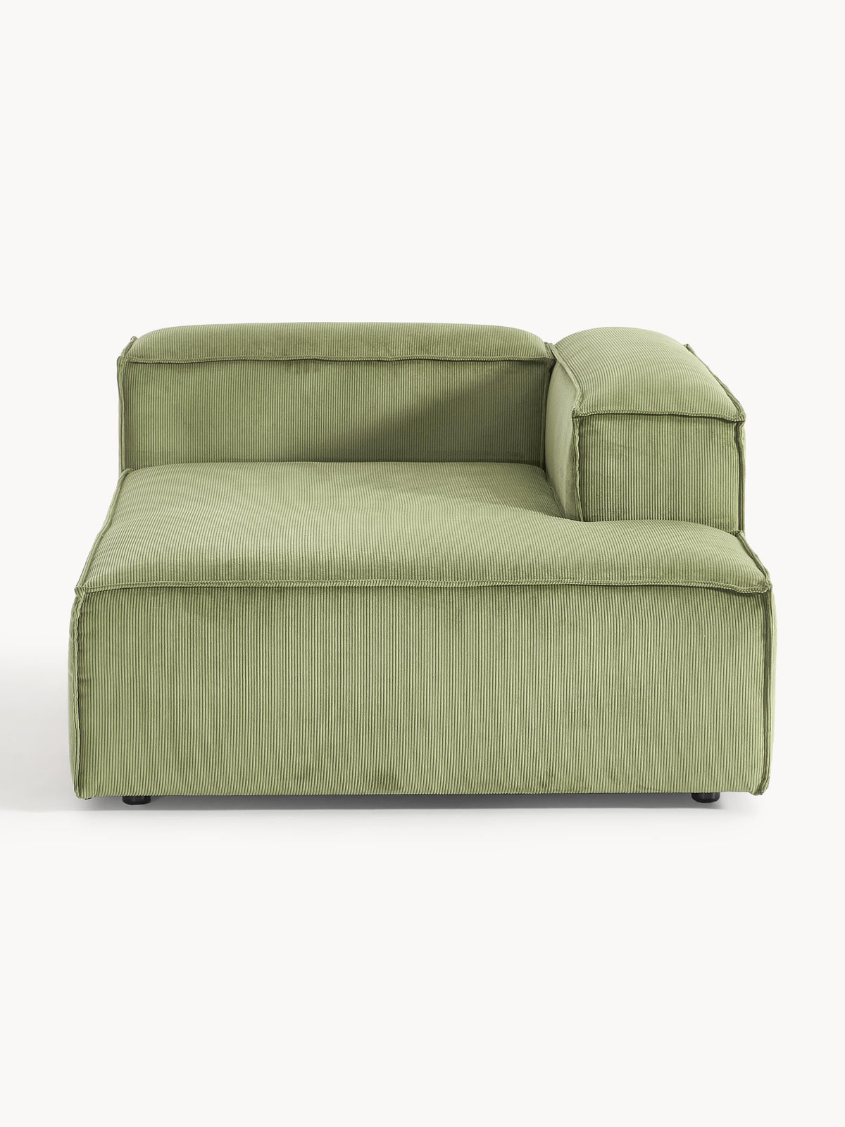 Lennon Ottoman Corner Piece in Corduroy