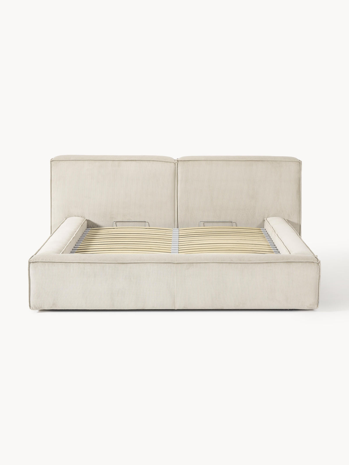 Lennon Upholstered Bed in Corduroy with Storage