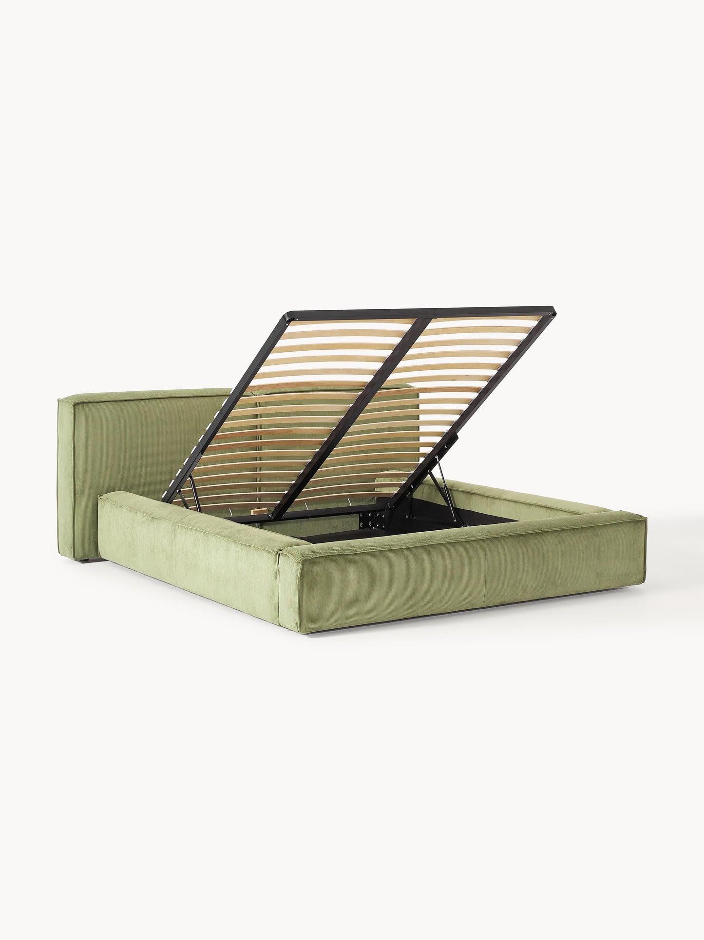 Lennon Upholstered Bed in Corduroy with Storage