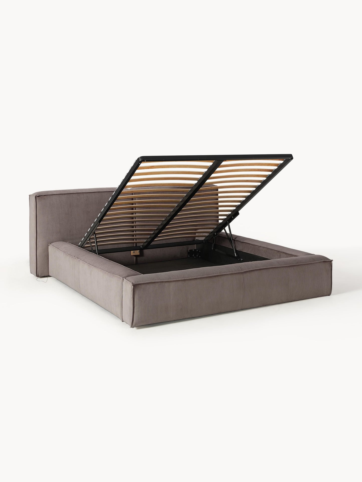 Lennon Upholstered Bed in Corduroy with Storage