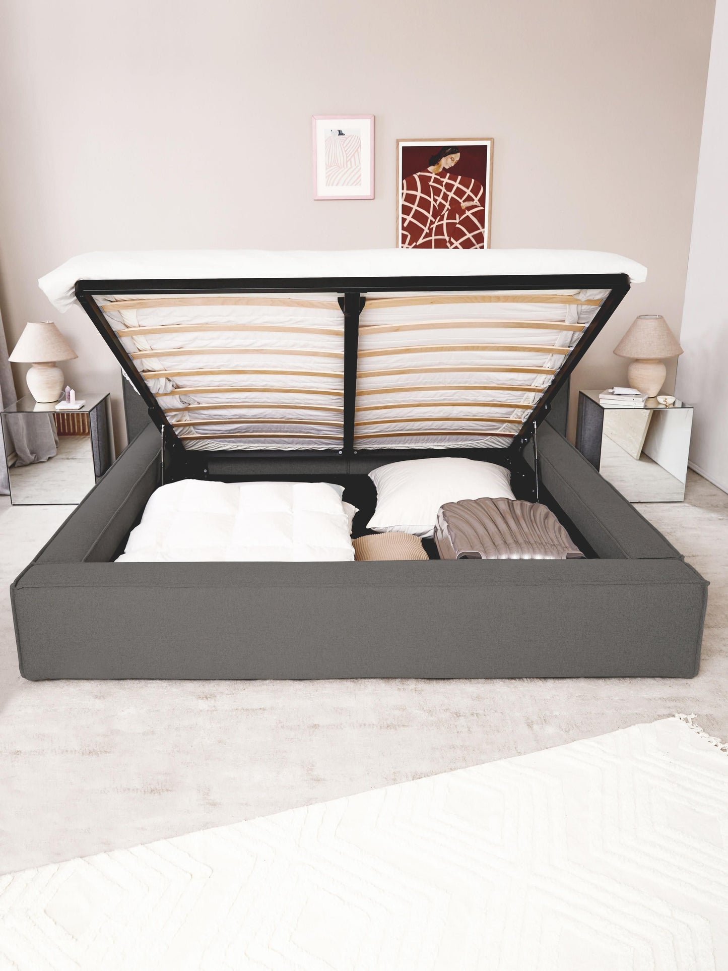 Lennon Upholstered Storage Bed Frame