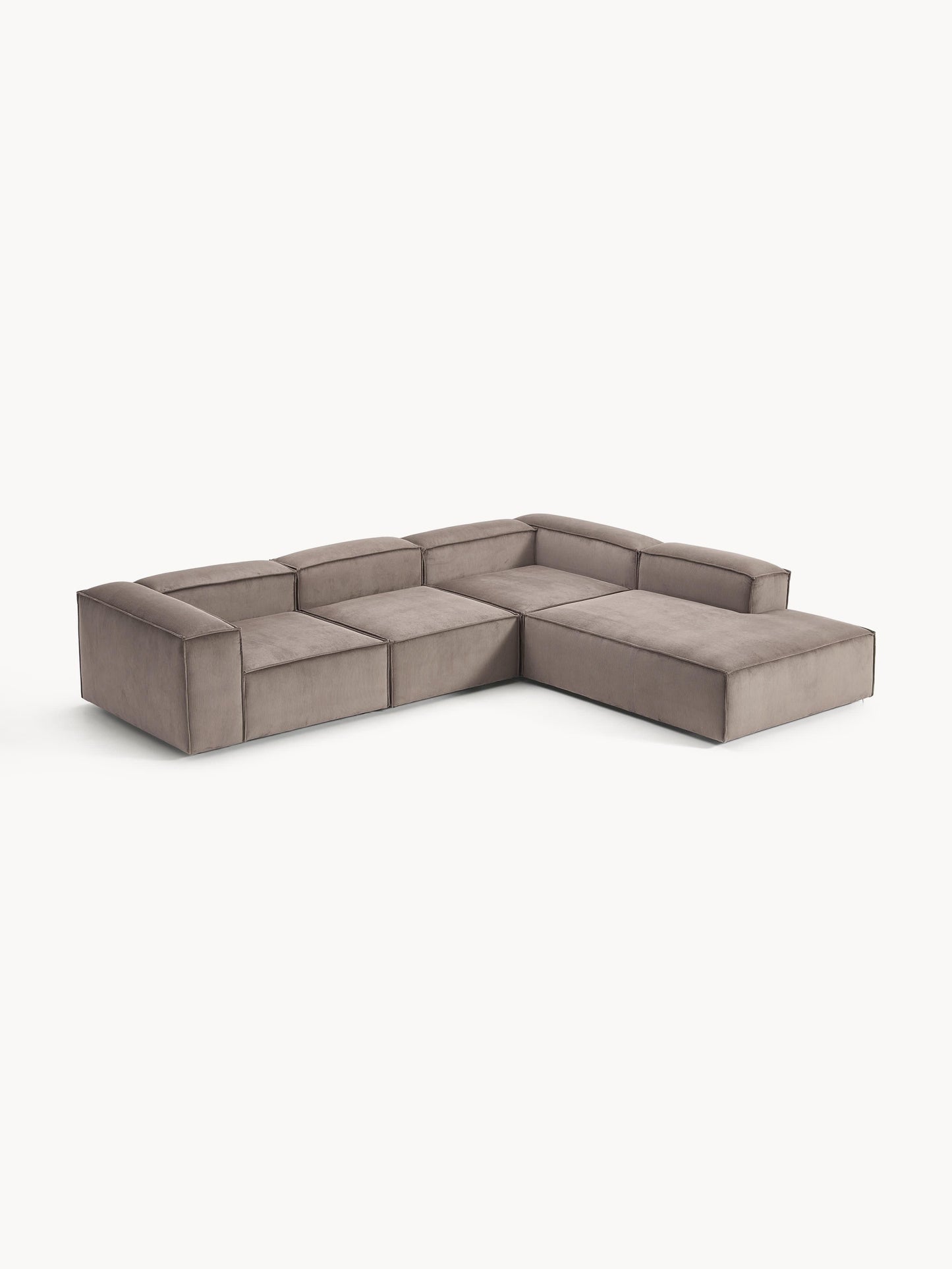 Lennon XL Modular Corduroy Corner Sofa (4-Seater)