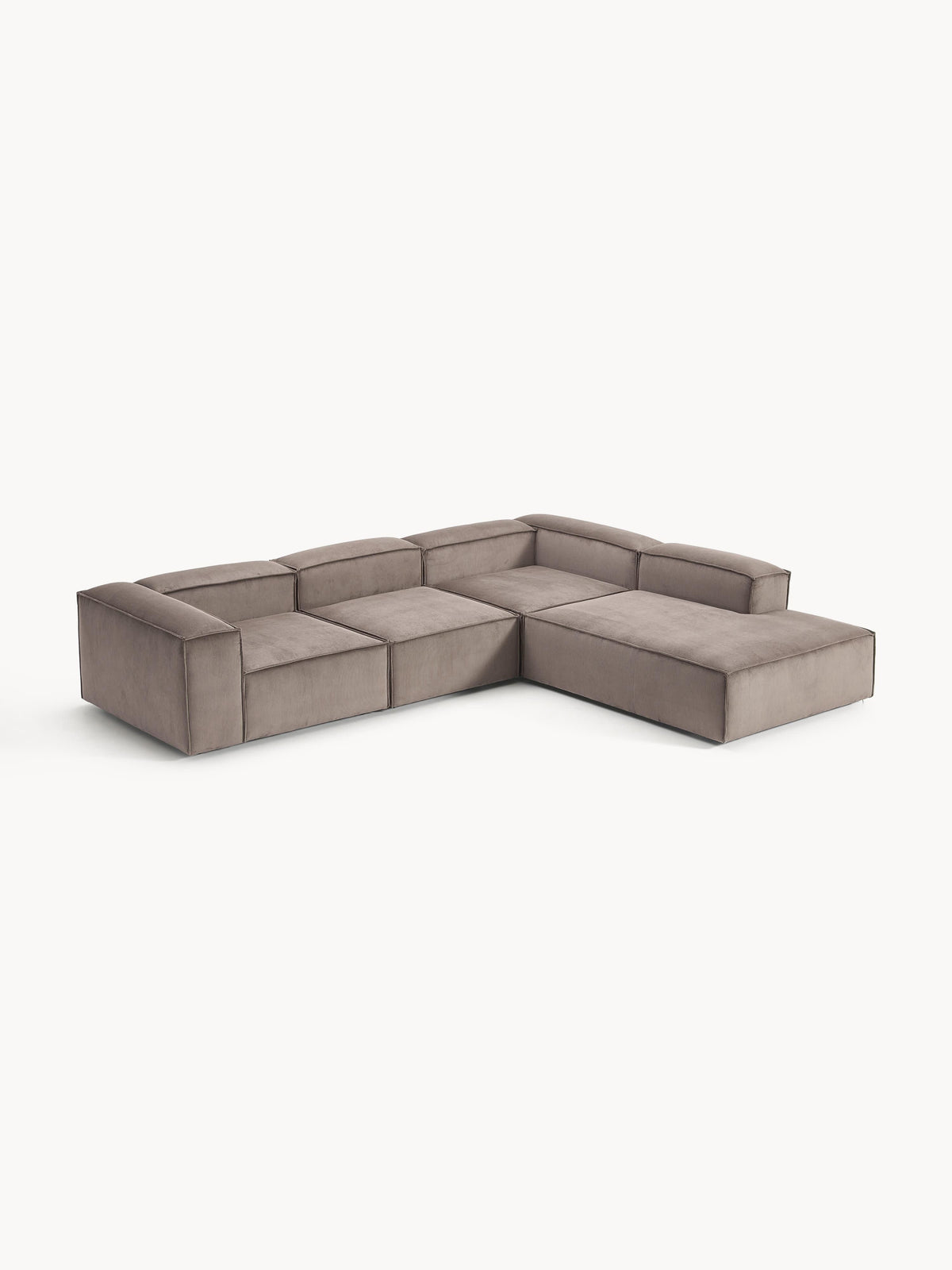 Lennon XL Modular Corduroy Corner Sofa (4-Seater)