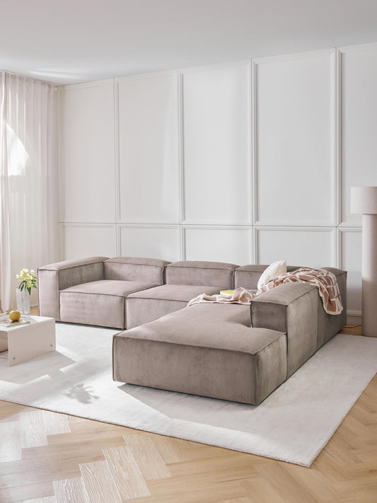 Lennon XL Modular Corduroy Corner Sofa (4-Seater)