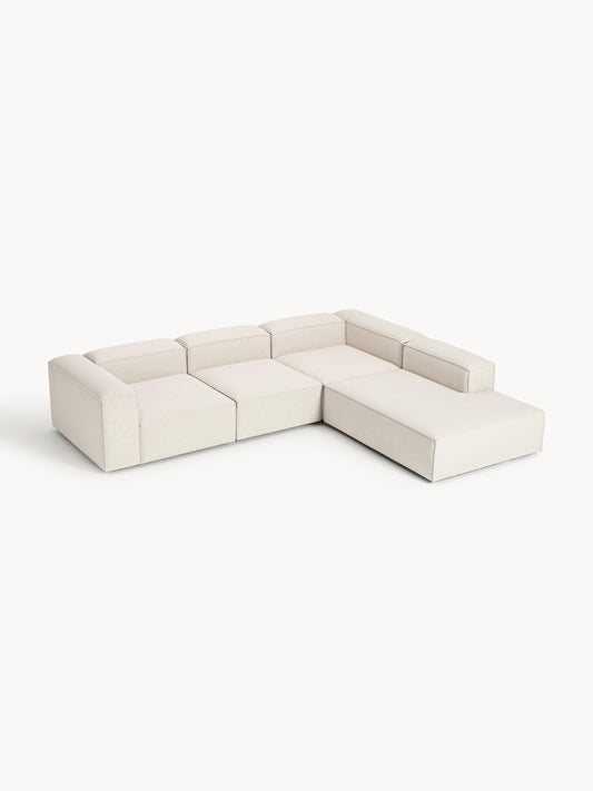 Lennon XL Modular Corner Sofa in Linen Blend, 4-Seater