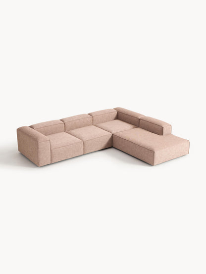Lennon XL Modular Corner Sofa in Linen Blend, 4-Seater